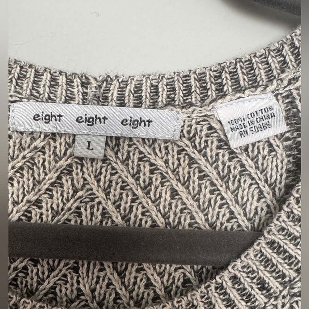 Eight Eight Eight Women's Knit Sweater in Gray - Picture 4 of 4